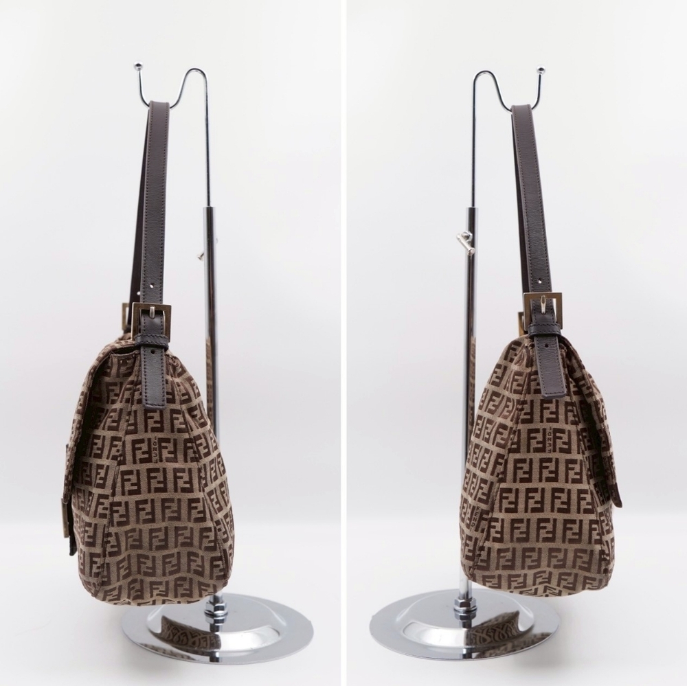 CD39 💖 FENDI Zucchino Mama Baguette - Picture 6 of 13